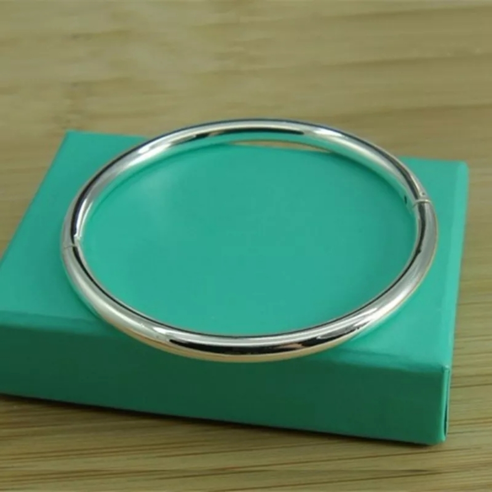 NEW Hinged Bangle Bracelet ☆ 925 Sterling Silver - Picture 6 of 16